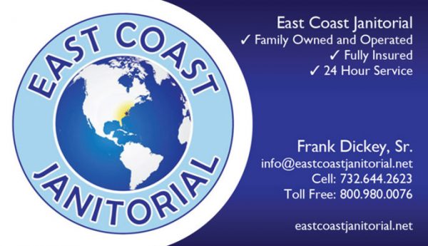 East Coast Janitorial Business Cards