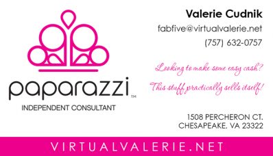 paparazzi biz card design front